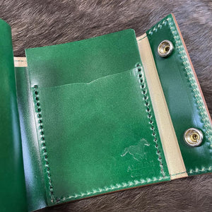 ミニ財布 スクエア コードバン