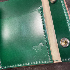 ミニ財布 スクエア コードバン