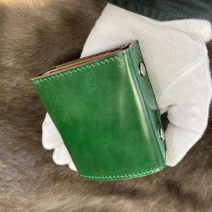 ミニ財布 スクエア コードバン