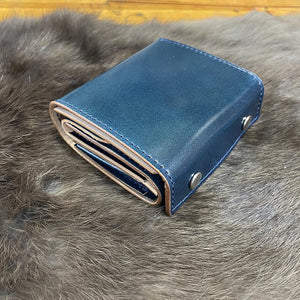 ミニ財布 スクエア コードバン