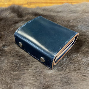 ミニ財布 スクエア コードバン