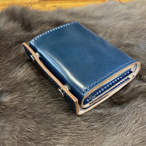 ミニ財布 スクエア コードバン