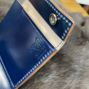 ミニ財布 スクエア コードバン