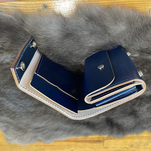 ミニ財布 スクエア コードバン