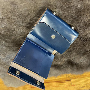 ミニ財布 スクエア コードバン