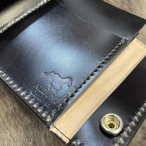 ミニ財布 スクエア コードバン