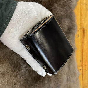 ミニ財布 スクエア コードバン