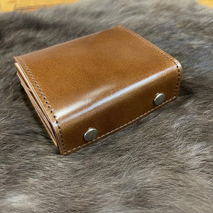 ミニ財布 スクエア コードバン