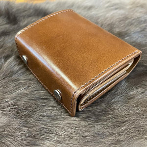 ミニ財布 スクエア コードバン