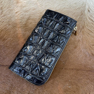 限定キャストコイン スリム財布 クロコダイル