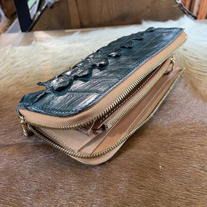 限定キャストコイン スリム財布 クロコダイル