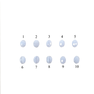 印台コンチョ　カットブルーレースアゲート8x10