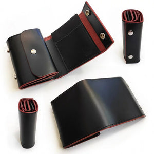 I様限定　ミニ財布スクエア ファスナー コードバンタイプレザーカスタム