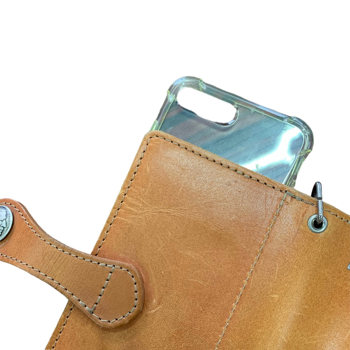 手帳型スマホカバー  サドル　Lサイズ
