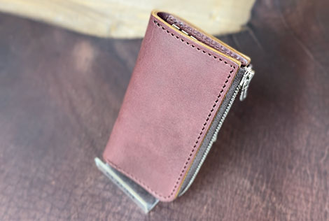 L字ファスナー6連キーケース限定品（和牛オイルレザー）