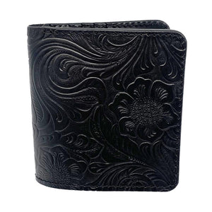 ミニマム財布 フラワーエンボス