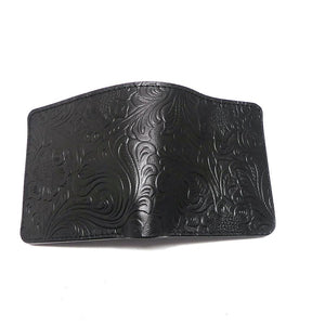 ミニマム財布 フラワーエンボス