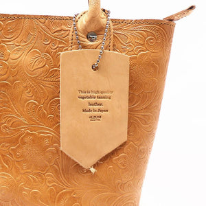 ミニトートバッグ フラワーエンボス