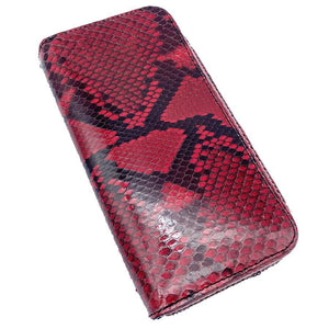 5103 両マチFRF財布 L字 スリム フルパイソンリボン