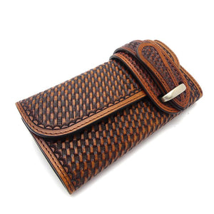 527タイプ　メキシコクラフト　バスケット　＜熟成革＞