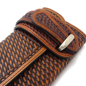 527タイプ　メキシコクラフト　バスケット　＜熟成革＞