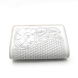 518タイプ　メキシコクラフト　19039・花バスケット　＜熟成革＞