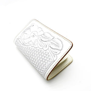 518タイプ　メキシコクラフト　19039・花バスケット　＜熟成革＞