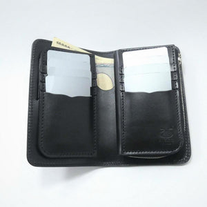 ハーフ財布 L字コイン シャーク