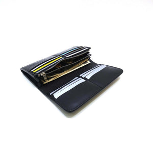 二つ折りF ベロ無 フラワーエンボス