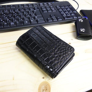 ハーフBOX財布 シャムワニ