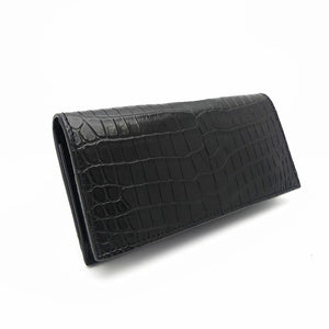 風琴マチファスナー財布 ナイルクロコ