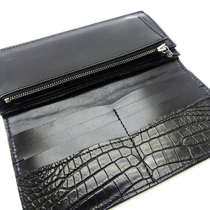 風琴マチファスナー財布 ナイルクロコ