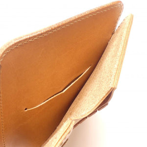 ハーフ財布 両面カード アウトポケット サドル