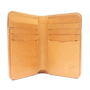 ハーフ財布 両面カード アウトポケット サドル