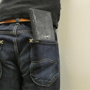 風琴マチF 財布 銀擦りエイ