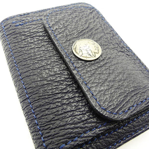 ハーフ財布 両面カード アウトポケット シャーク