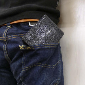 ショート財布 銀擦りエイ スター