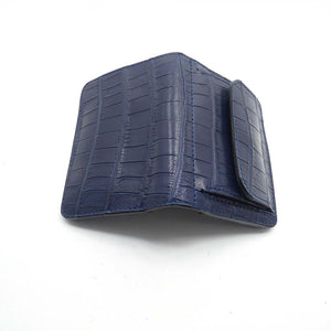 ハーフ財布 両面カード アウトポケット ナイルクロコ